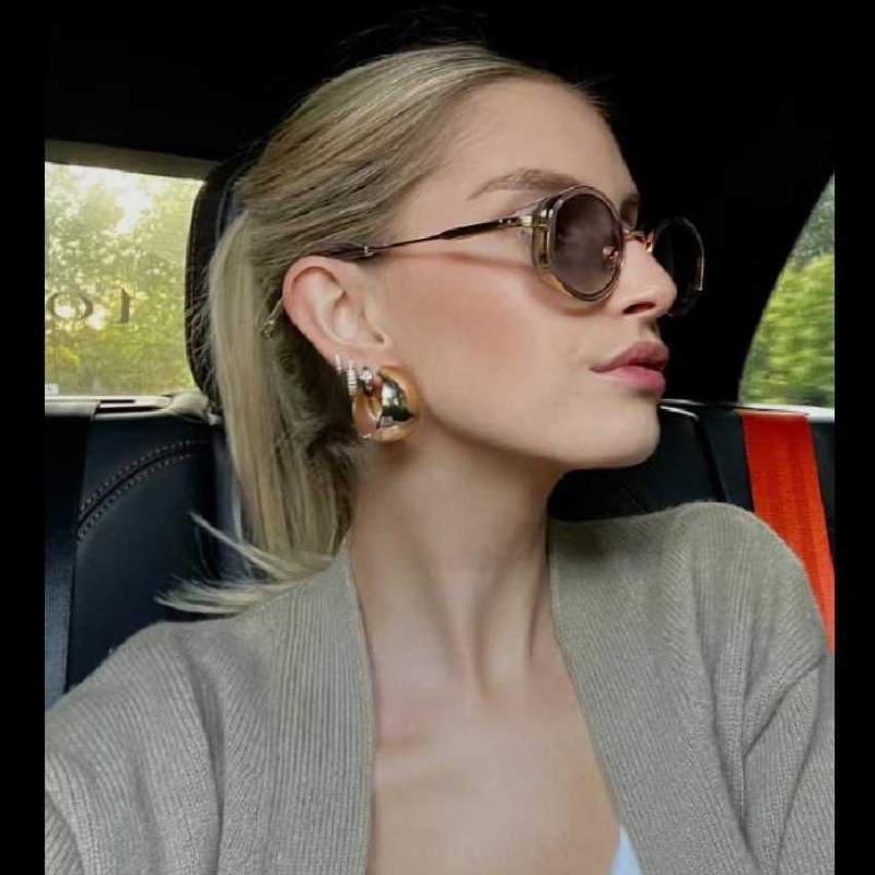 Jared Sunglasses Gray Gold Gradient Gray