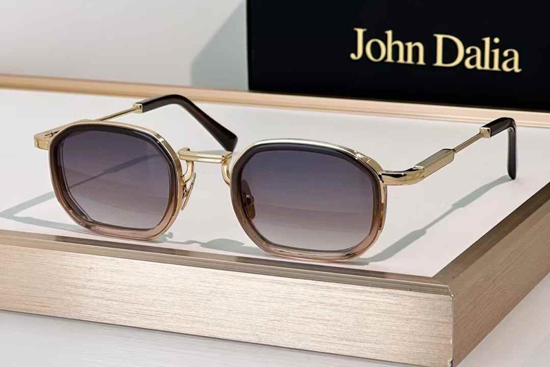 Jean Sunglasses Brown Gold Gradient Gray