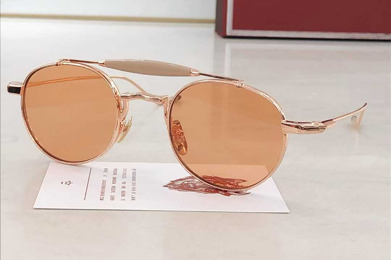 Jmmds39 Sunglasses Rose Gold Brown