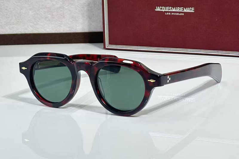 Kellerman Sunglasses Red Tortoise Green