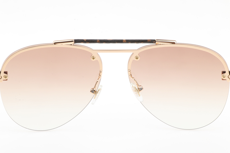 L-V Z1108E Sunglasses In Gold Gradient Brown
