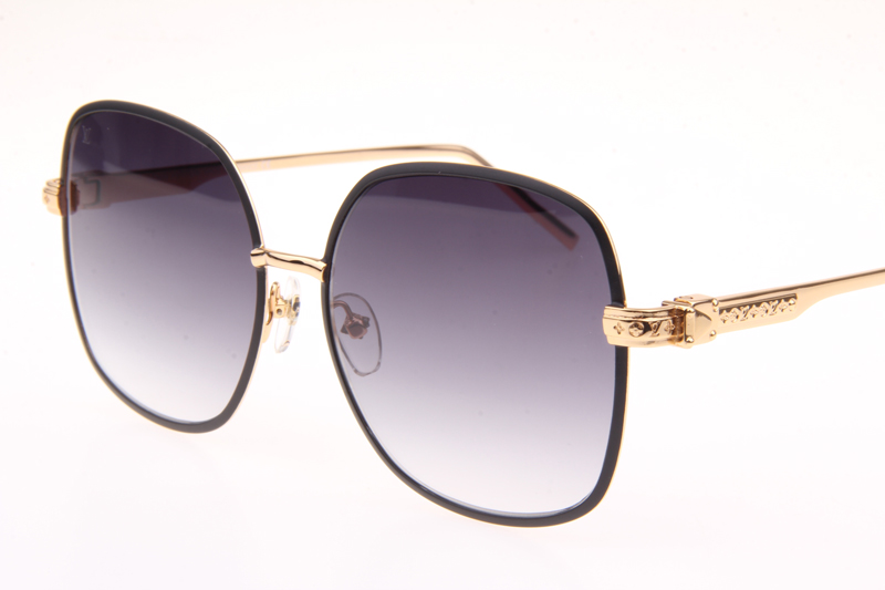 L-V Z1270E Sunglasses In Gold Black