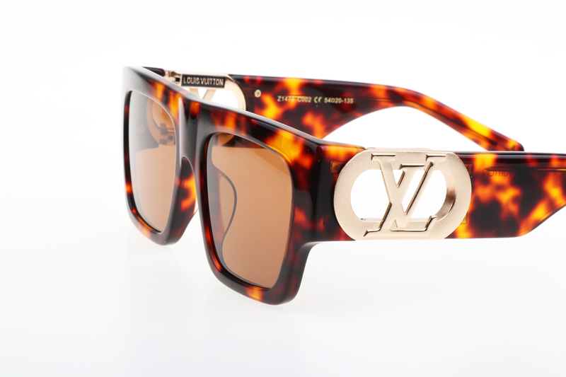 L-V Z1478E Sunglasses In Tortoise Gold