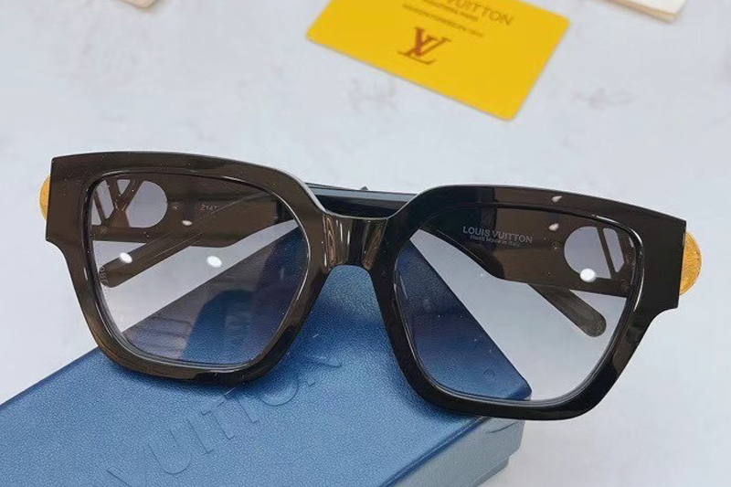 L-V Z1479 Sunglasses In Black Gold