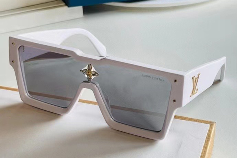 L-V Z1547E Sunglasses In White Mirror
