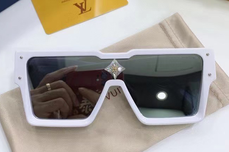 L-V Z1547E Sunglasses In White Mirror