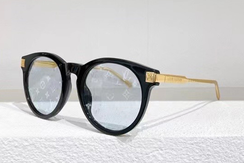 L-V Z1671E Sunglasses In Black Gold Blue Lens