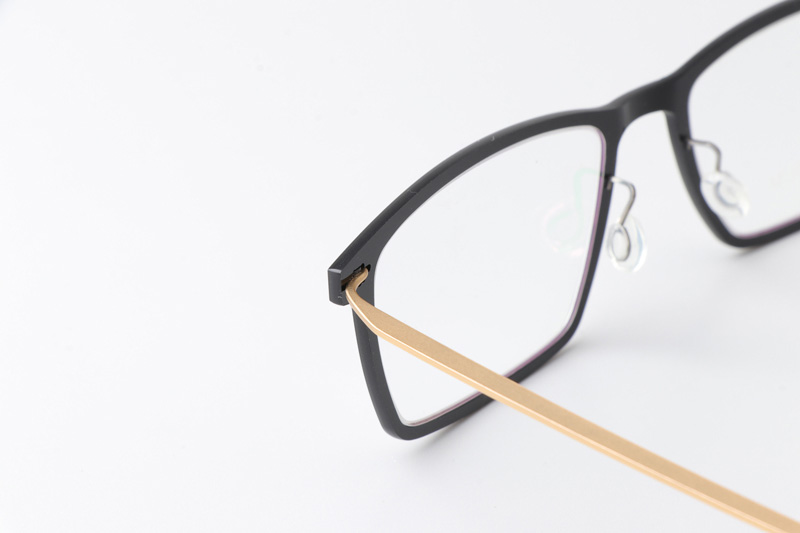 LB6544 Eyeglasses Black Gold