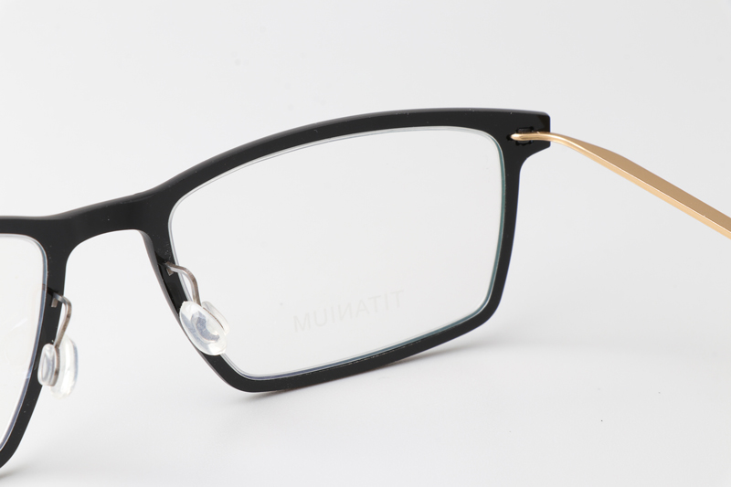 LB6544 Eyeglasses Black Gold