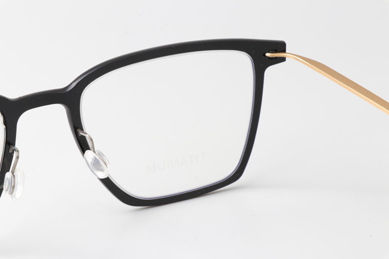LB6554 Eyeglasses Black Gold