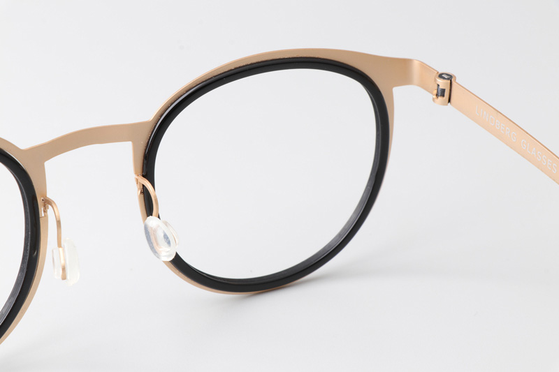 LB9704 Eyeglasses Black Gold