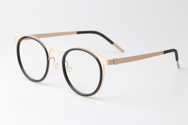 LB9704 Eyeglasses Black Gold