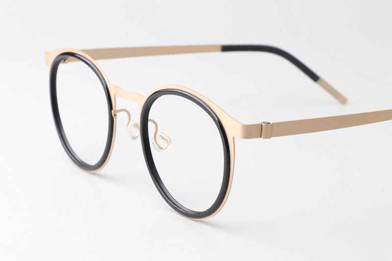 LB9704 Eyeglasses Black Gold