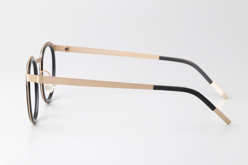 LB9704 Eyeglasses Black Gold