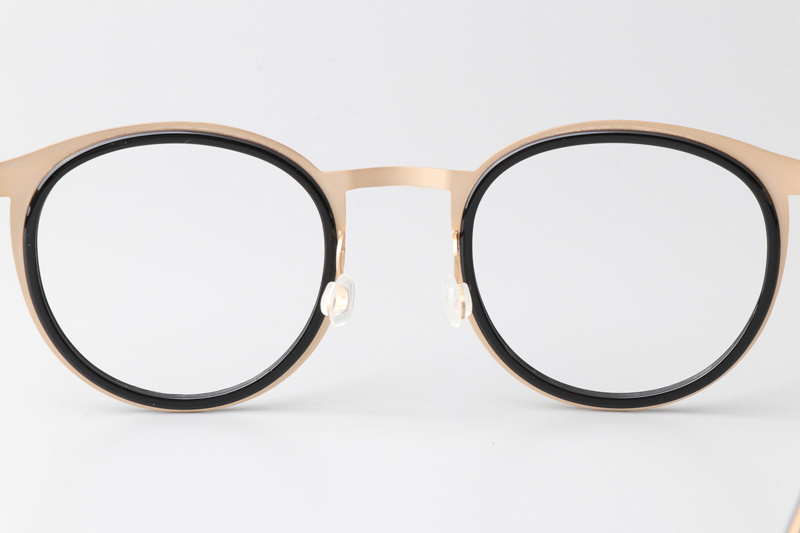 LB9704 Eyeglasses Black Gold