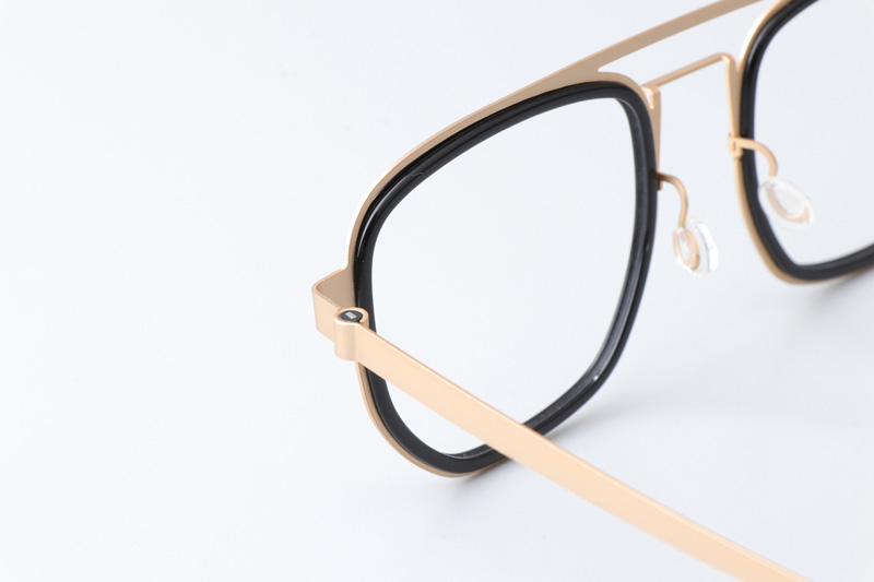 LB9788 Eyeglasses Black Gold