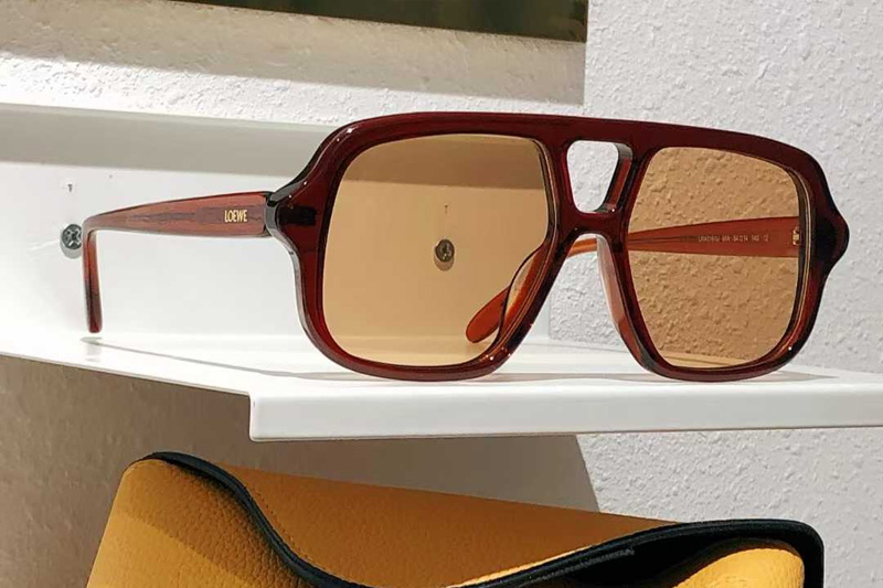 LW40161U Sunglasses Light Brown Brown