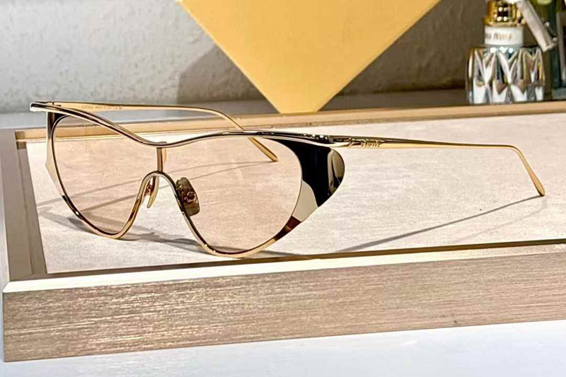 LW40165U Sunglasses Gold Light Brown