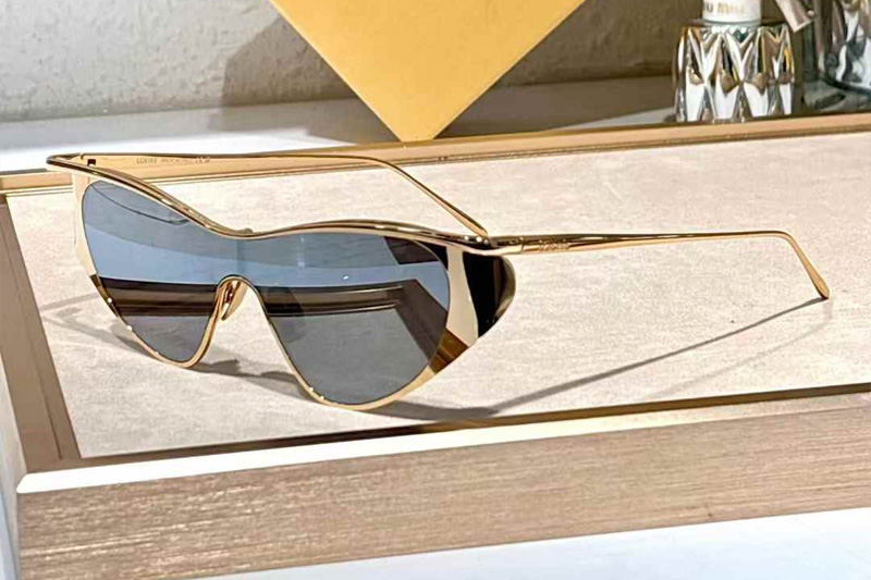 LW40165U Sunglasses Gold Mirror