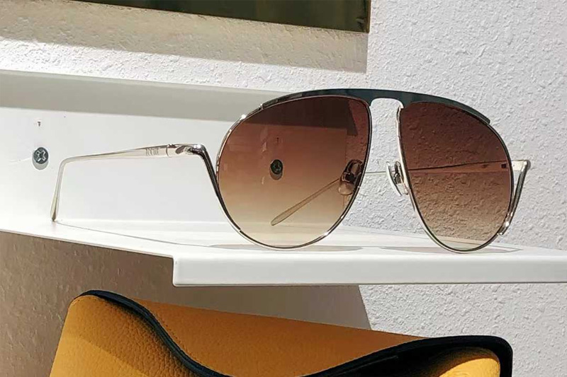 LW40168U Sunglasses Silver Gradient Brown