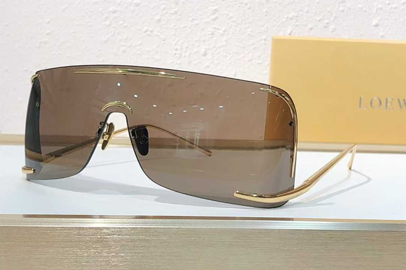 LW40193U Sunglasses Gold Brown