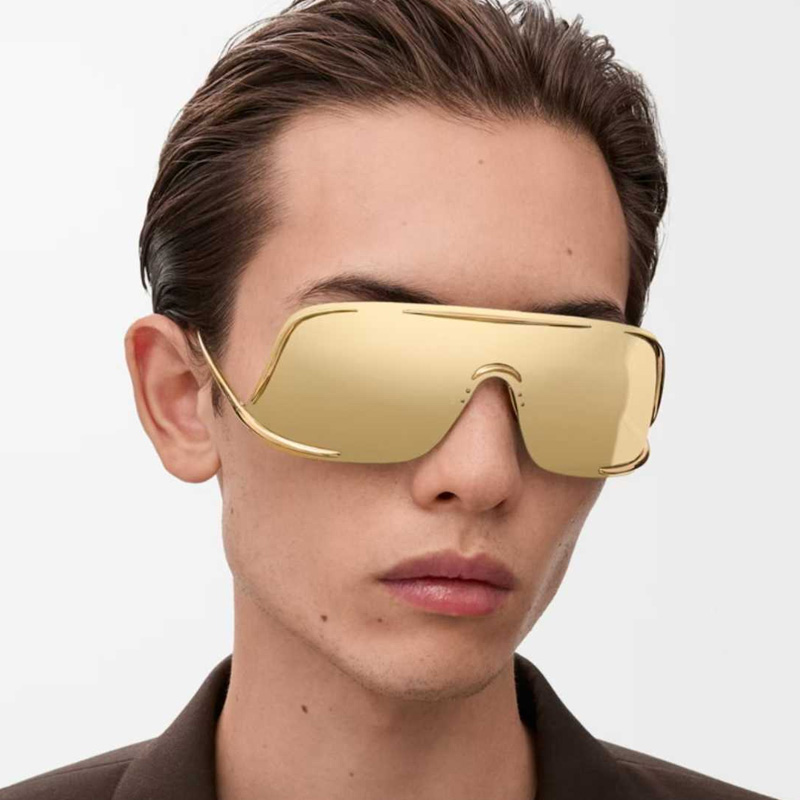 LW40193U Sunglasses Gold Gold Mirror