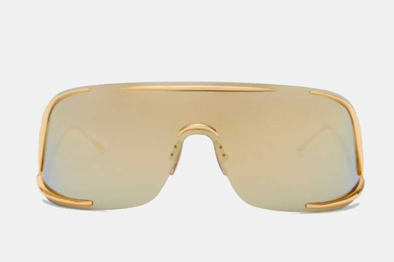 LW40193U Sunglasses Gold Gold Mirror