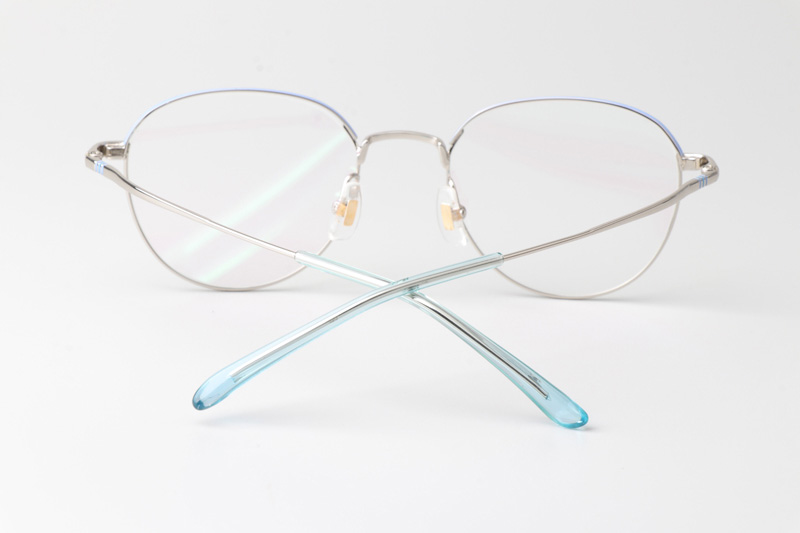 LY2001 Eyeglasses Blue Silver