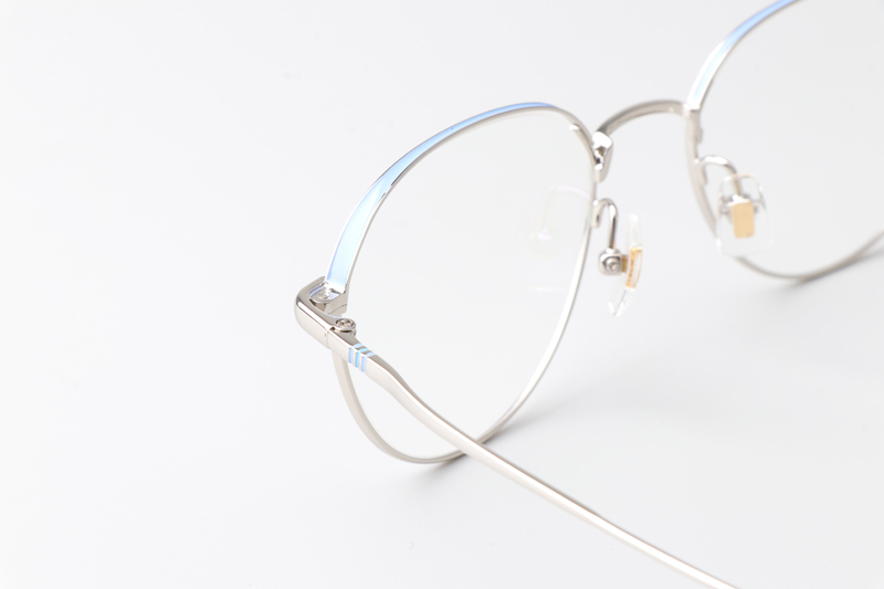LY2001 Eyeglasses Blue Silver