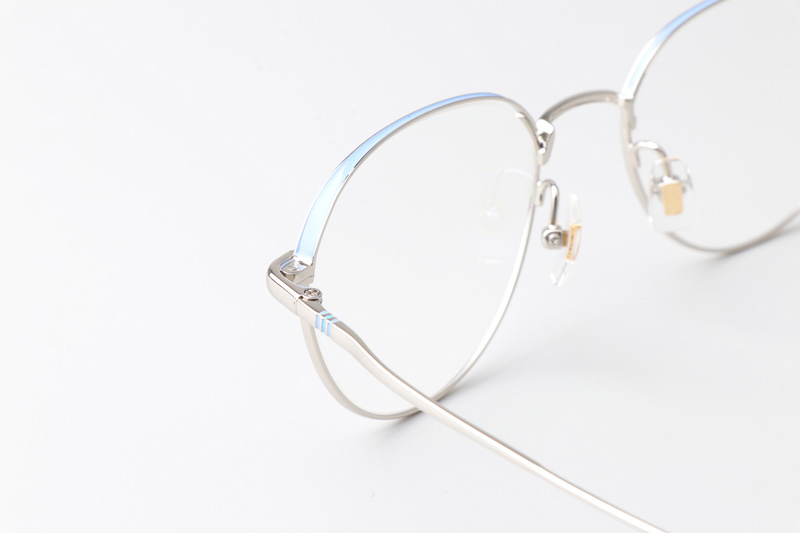 LY2001 Eyeglasses Blue Silver