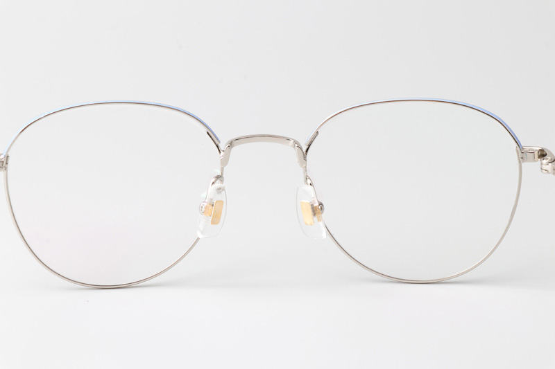 LY2001 Eyeglasses Blue Silver