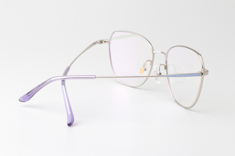 LY2002 Eyeglasses Blue Silver