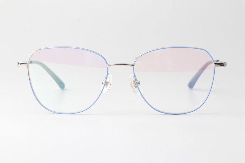 LY2002 Eyeglasses Blue Silver