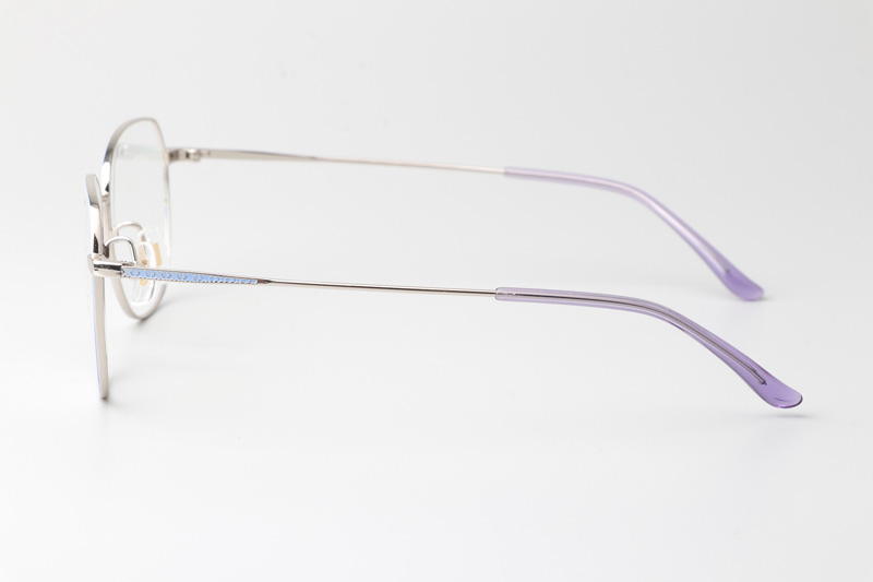 LY2002 Eyeglasses Blue Silver