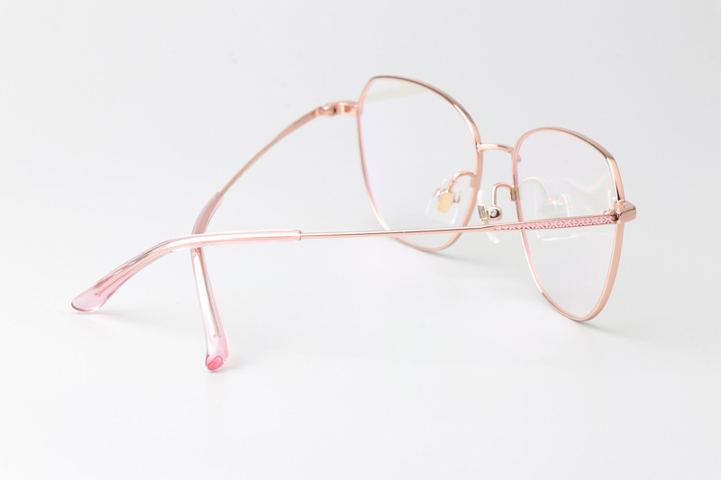 LY2002 Eyeglasses Pink Gold