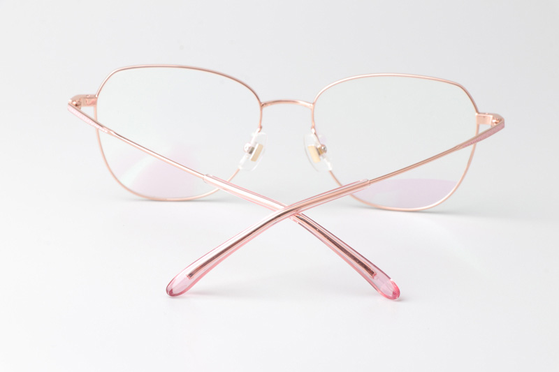 LY2002 Eyeglasses Pink Gold