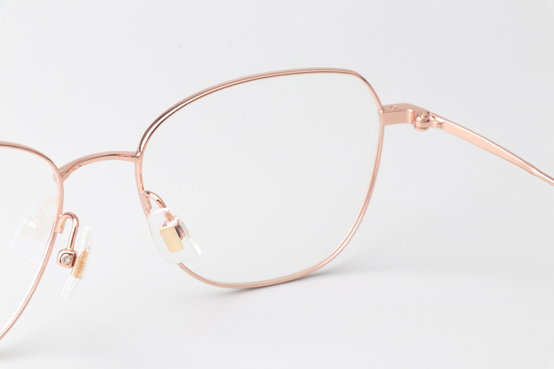 LY2002 Eyeglasses Pink Gold