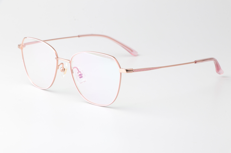 LY2002 Eyeglasses Pink Gold
