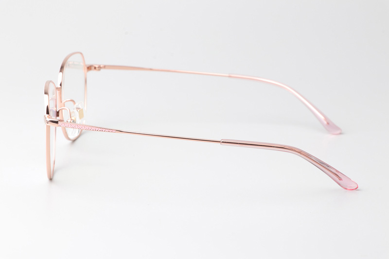 LY2002 Eyeglasses Pink Gold