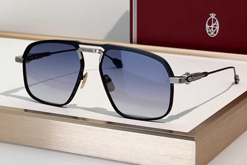 Labarge Sunglasses Black Gradient Blue