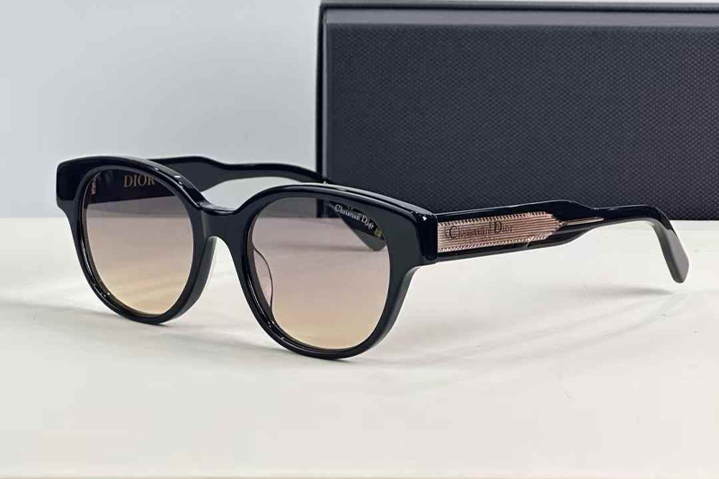 Label R1F Sunglasses Black Gradient Brown