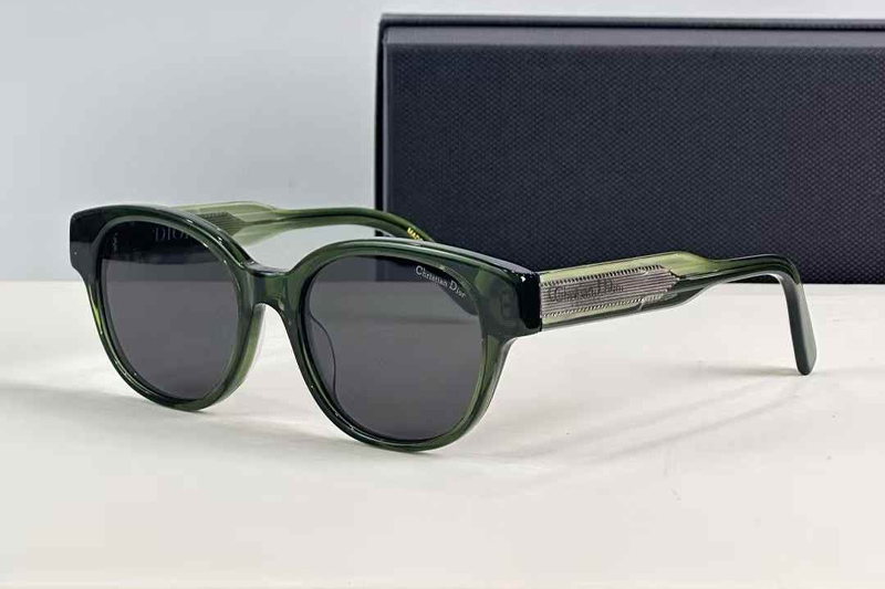 Label R1F Sunglasses Green Gray
