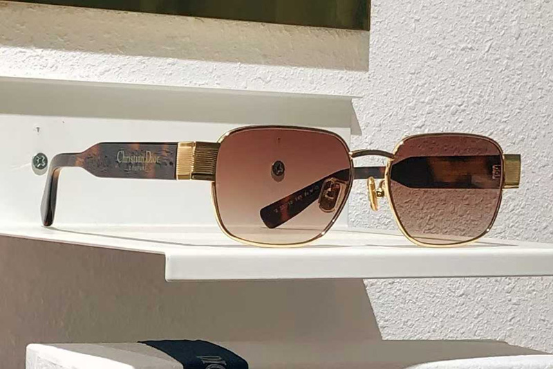 Label S2U Sunglasses Gold Tortoise Gradient Brown