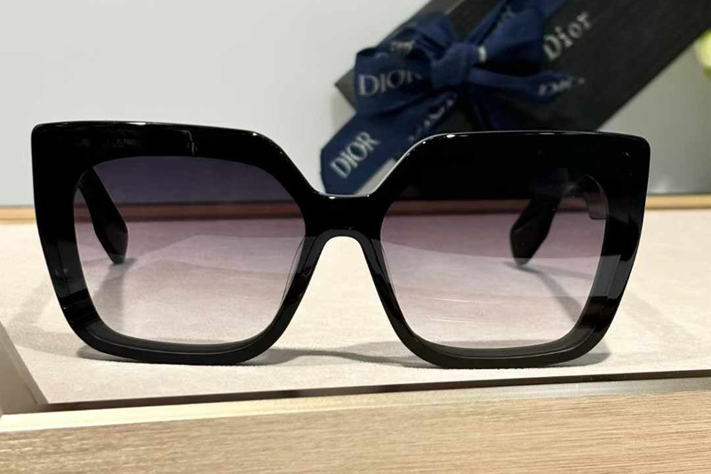 Lady S2I Sunglasses Black Gradient Gray