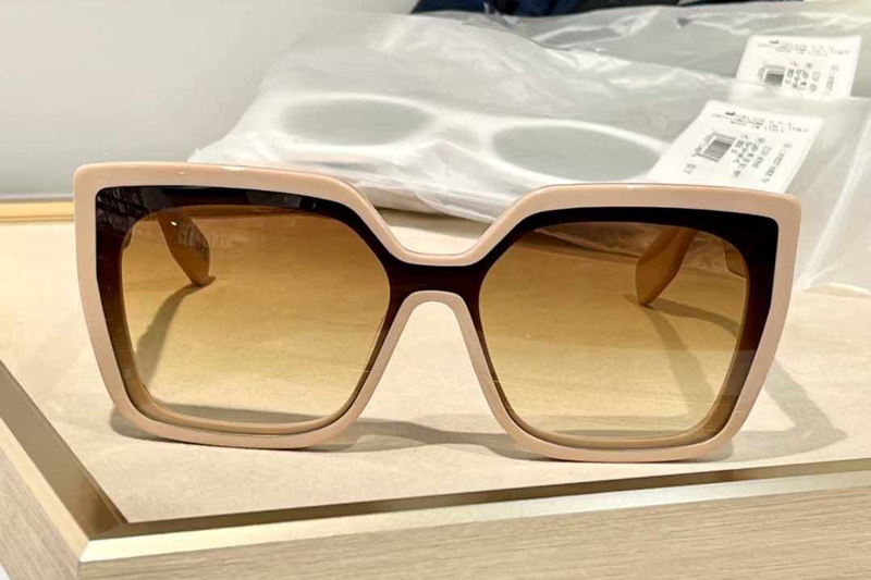 Lady S2I Sunglasses Pink Gradient Brown