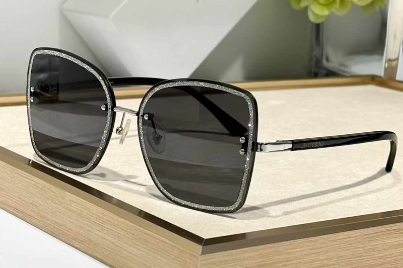 Leti-S Sunglasses Black Silver Gray
