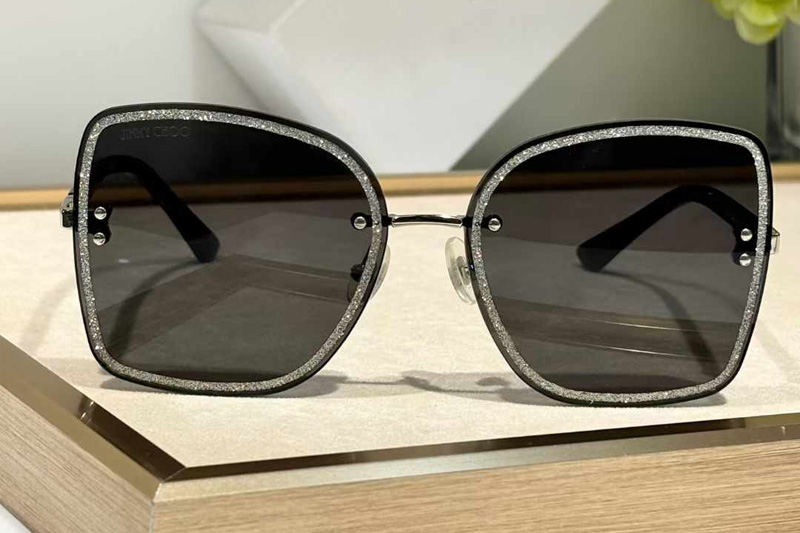 Leti-S Sunglasses Black Silver Gray