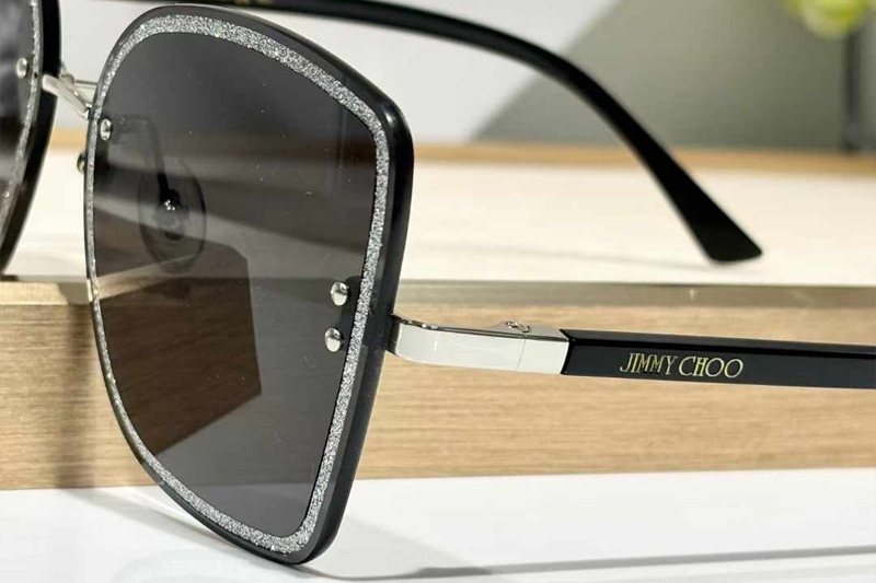 Leti-S Sunglasses Black Silver Gray
