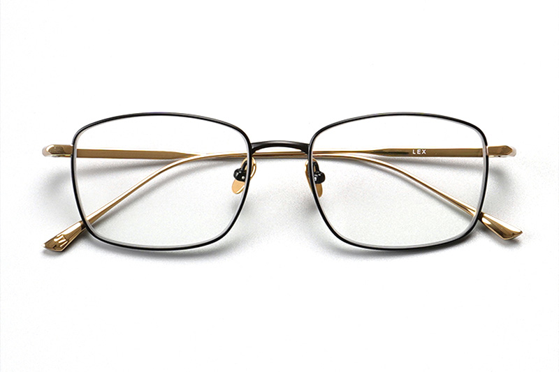 Lex Eyeglasses Black Gold