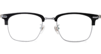 Lomen 083 Eyeglasses Black Silver